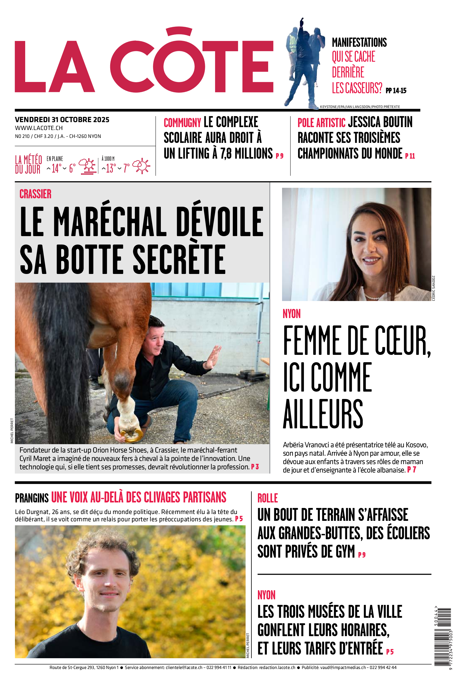 Vendredi 31 octobre 2025