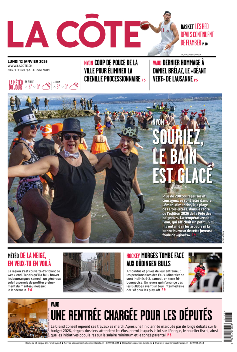 Lundi 12 janvier 2026