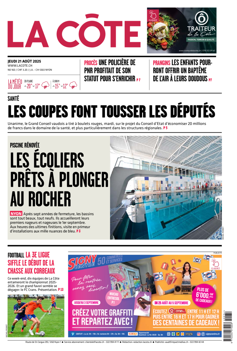Jeudi 21 août 2025 Jeudi 21 août 2025