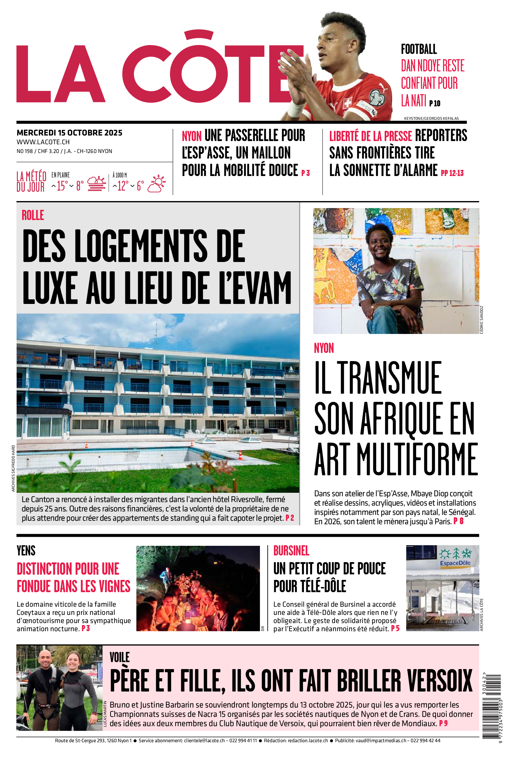 Mercredi 15 octobre 2025