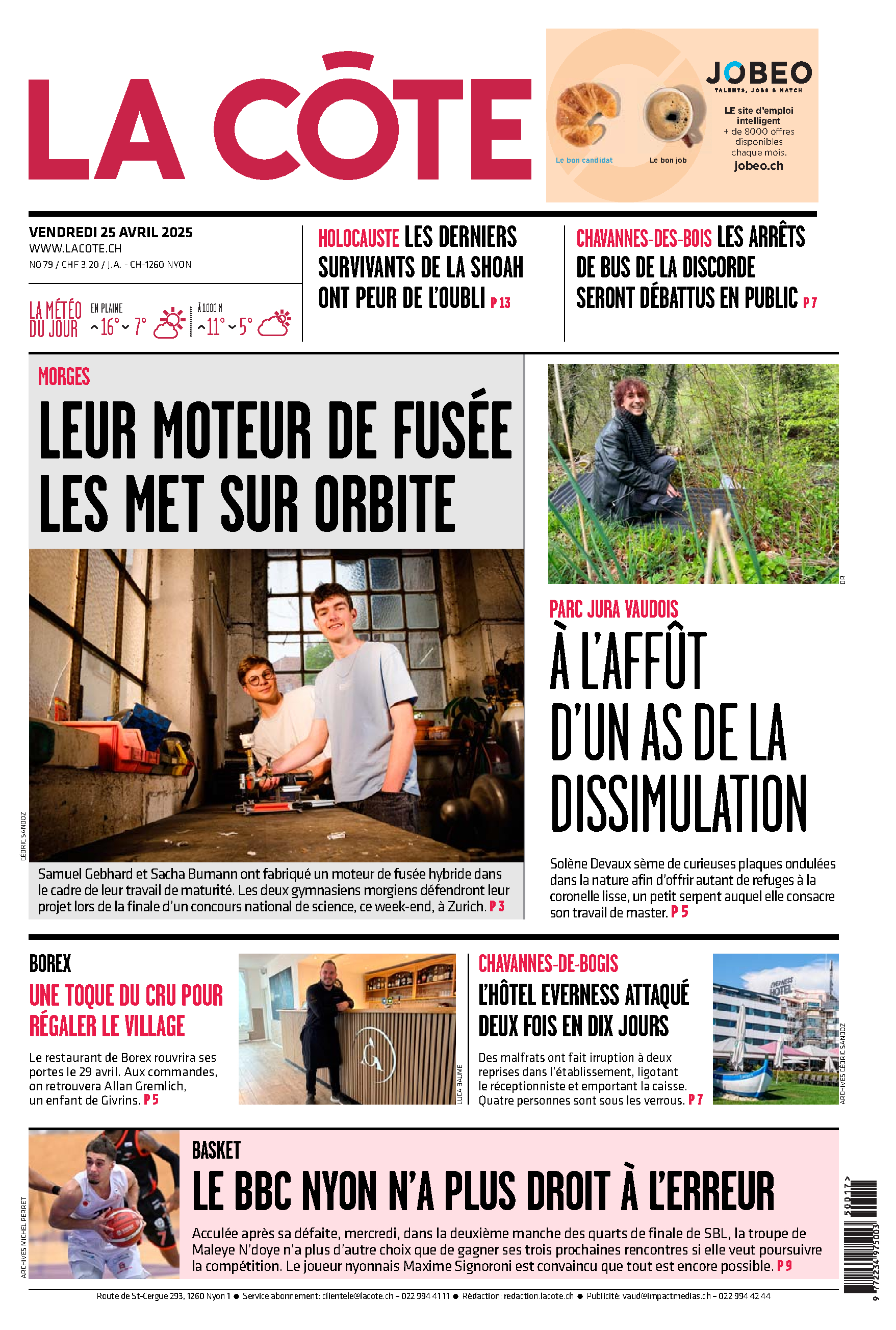 Vendredi 25 avril 2025 Vendredi 25 avril 2025