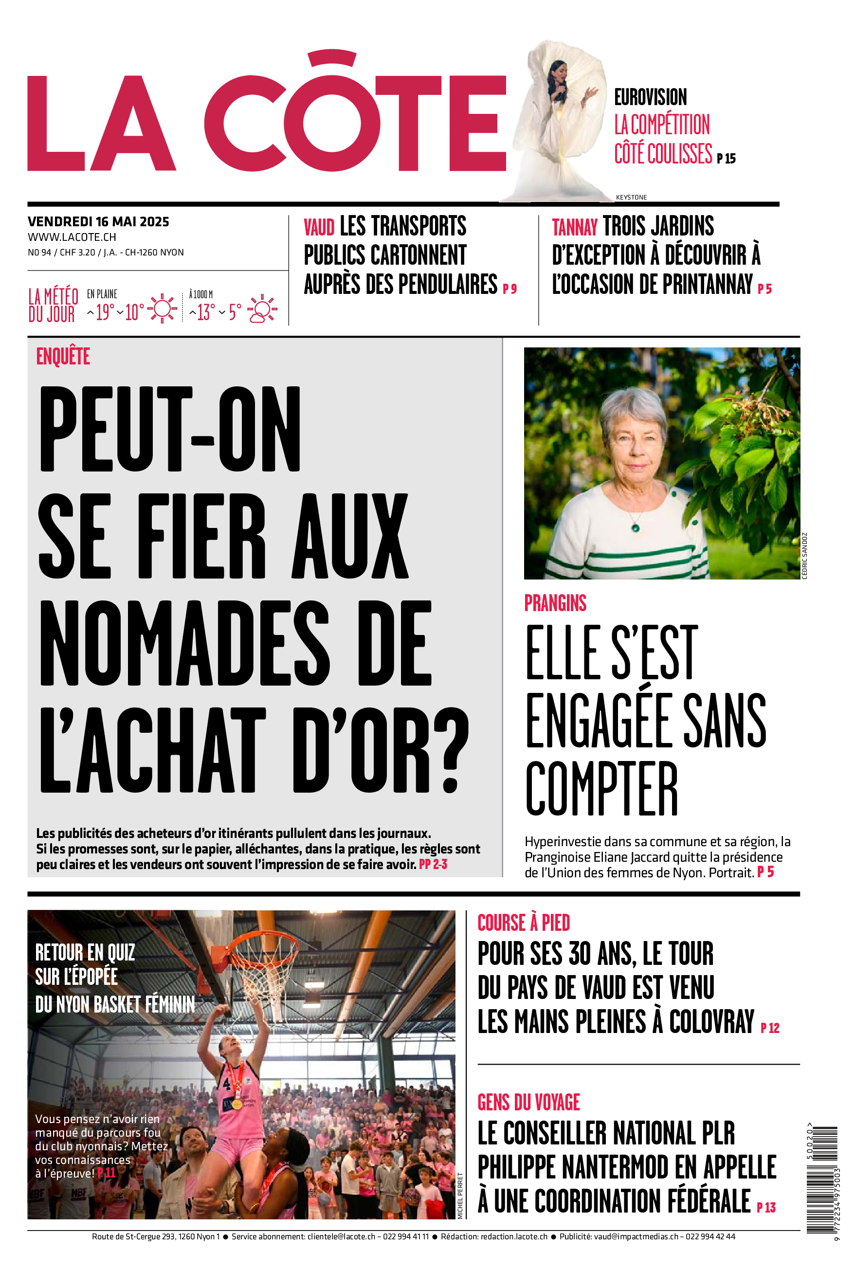 Vendredi 16 mai 2025 Vendredi 16 mai 2025
