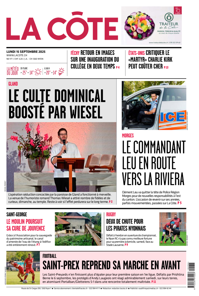 Lundi 15 septembre 2025 Lundi 15 septembre 2025