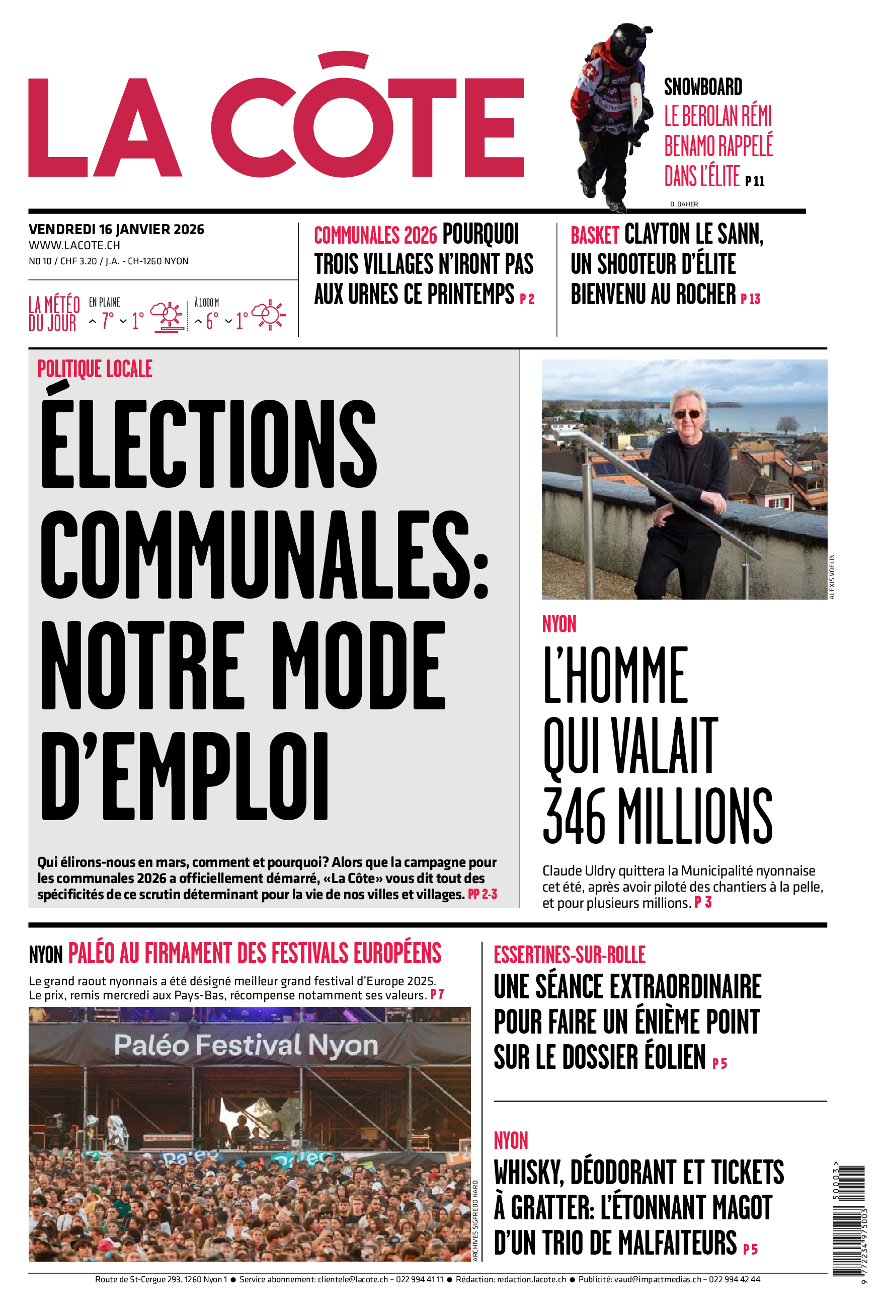  Vendredi 16 janvier 2026