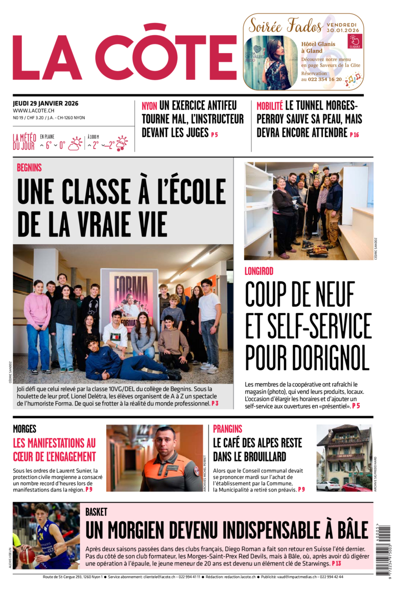 Jeudi 29 janvier 2026