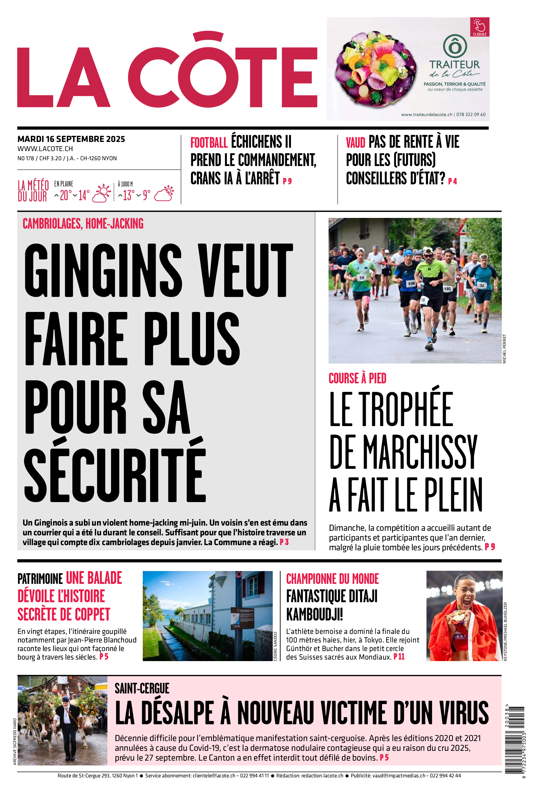 Mardi 16 septembre 2025