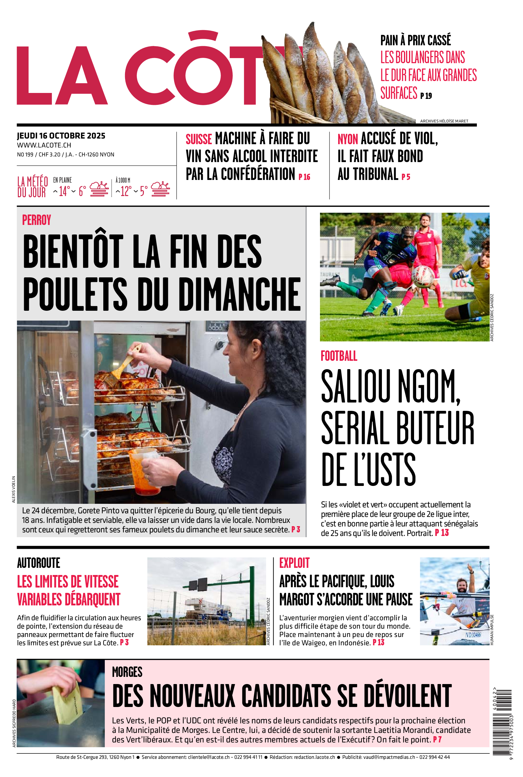 Jeudi 16 octobre 2025