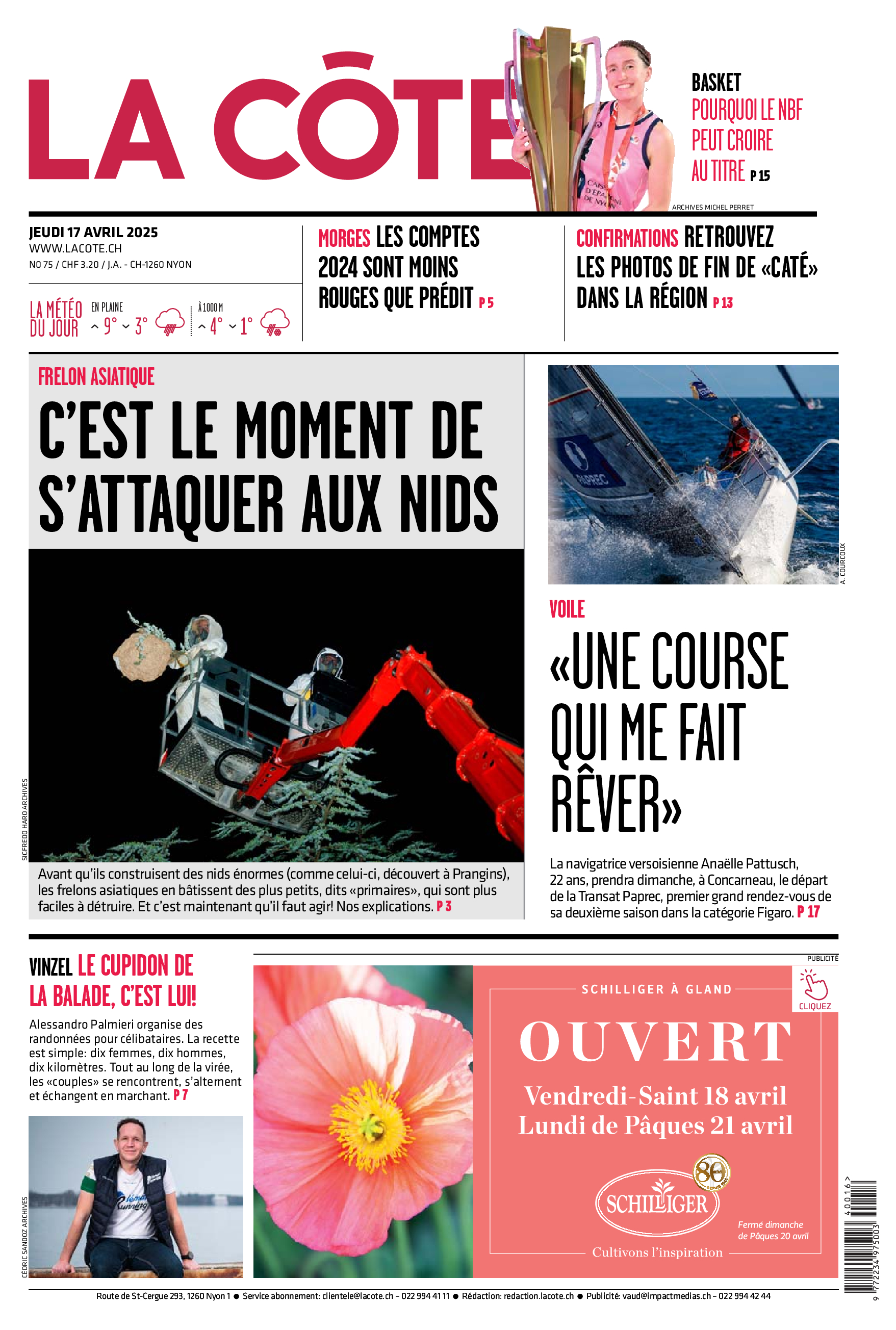 Jeudi 17 avril 2025
