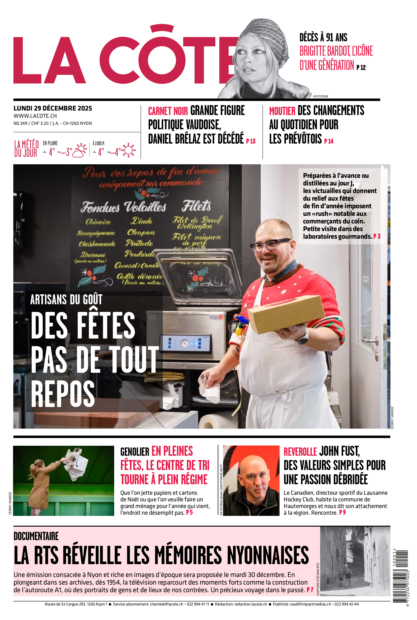  Lundi 29 décembre 2025