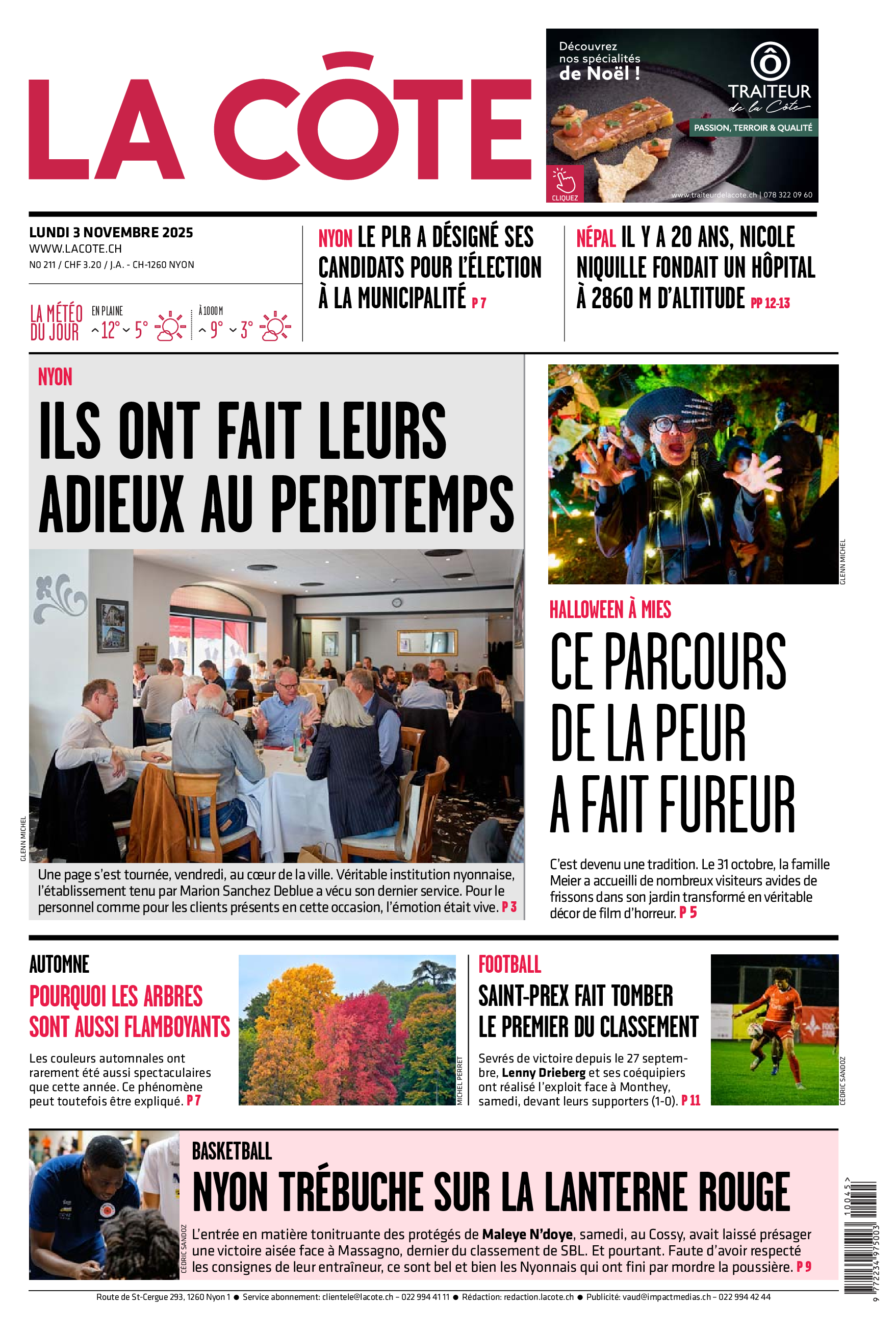  Lundi 3 novembre 2025