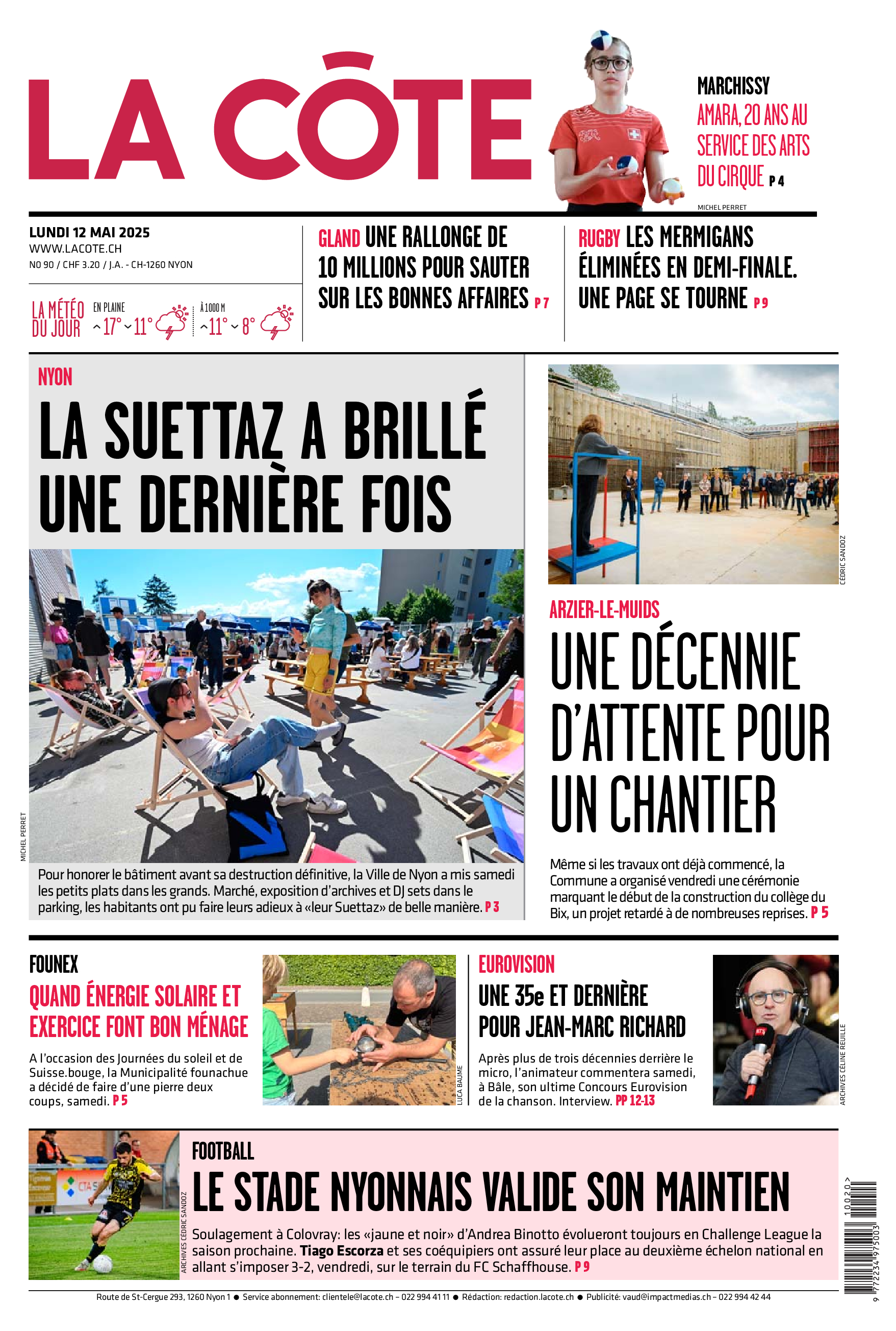 Lundi 12 mai 2025 Lundi 12 mai 2025