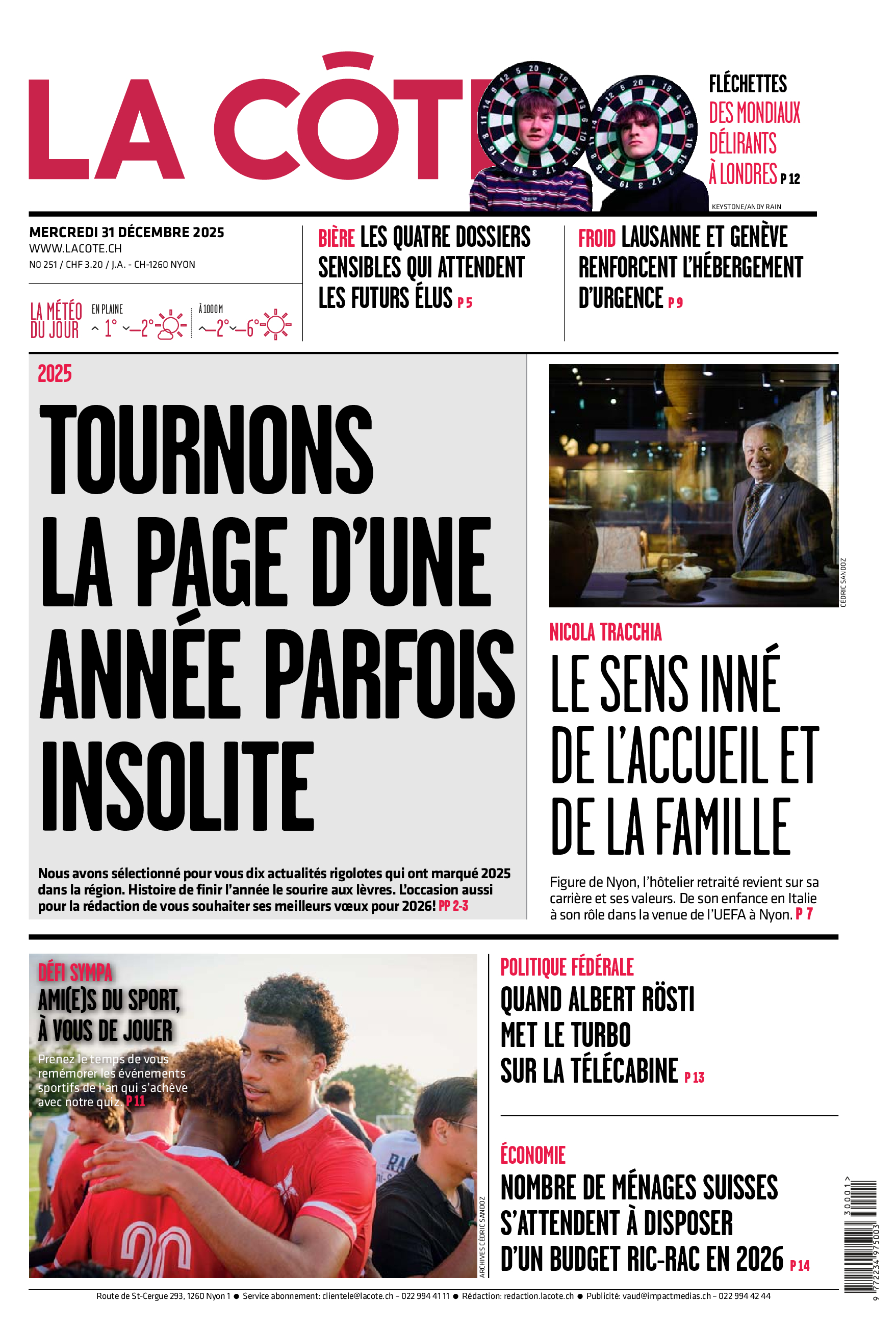  Mercredi 31 décembre 2025