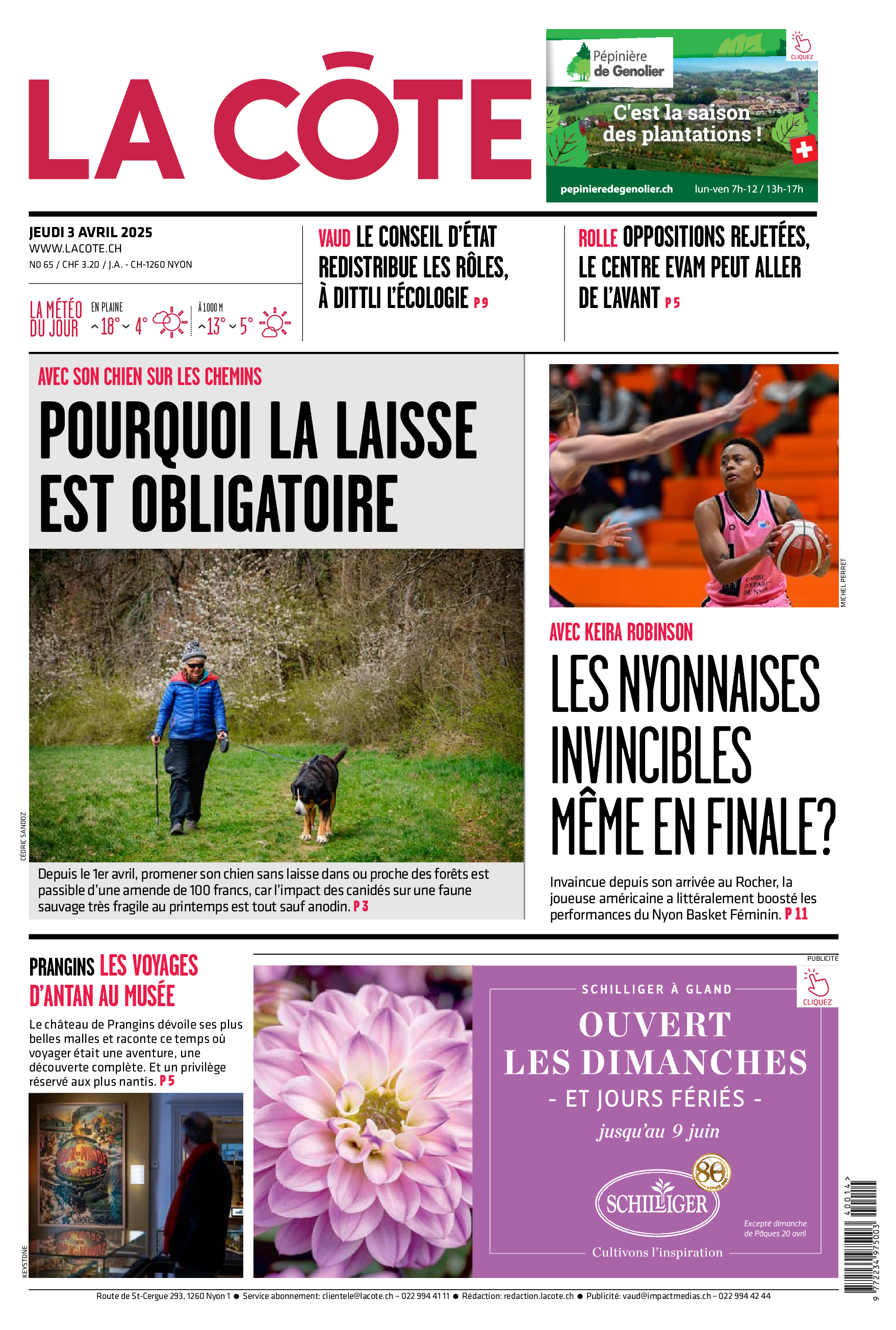 Jeudi 3 avril 2025 Jeudi 3 avril 2025