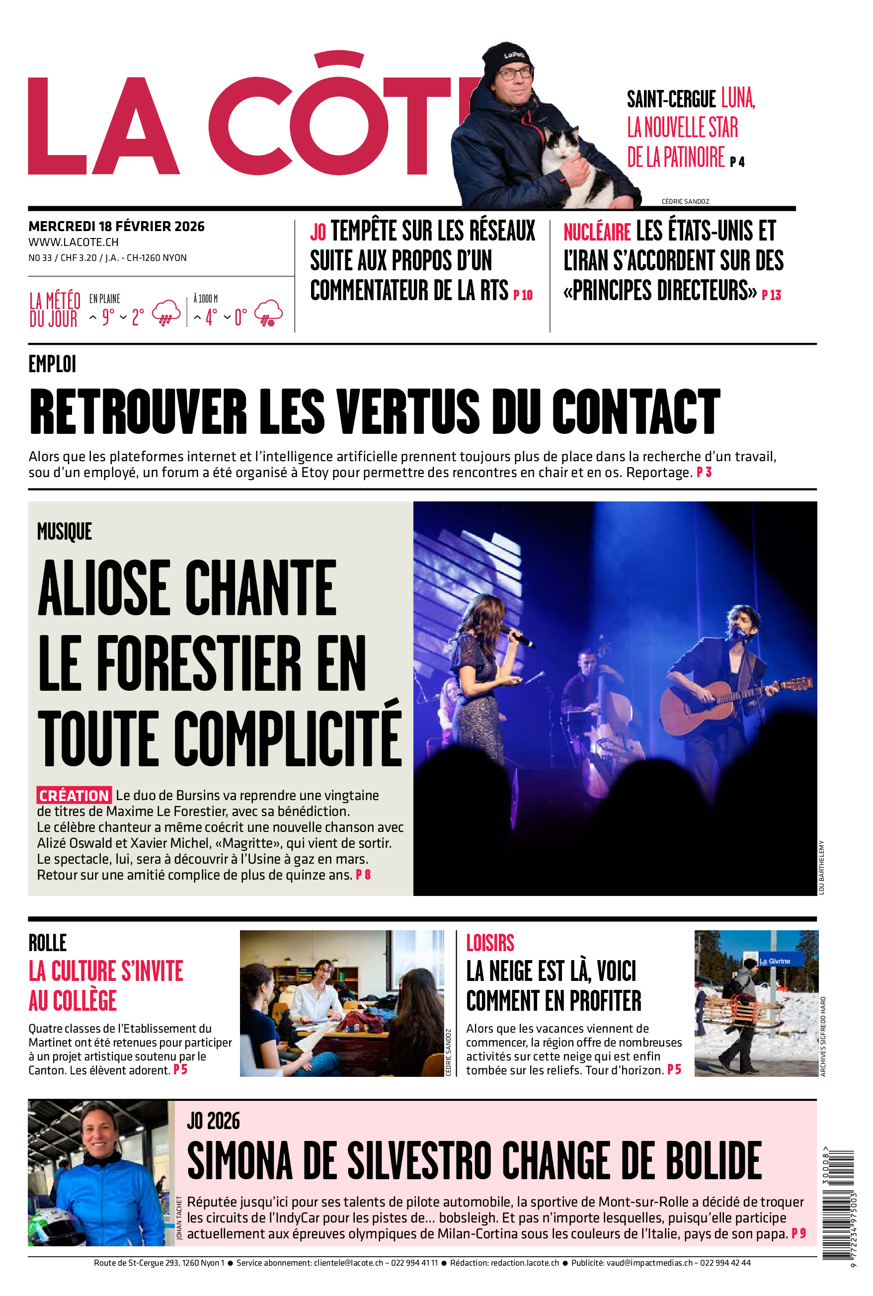  Mercredi 18 février 2026