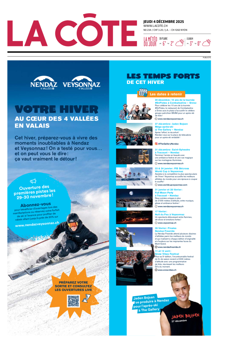 Jeudi 4 décembre 2025